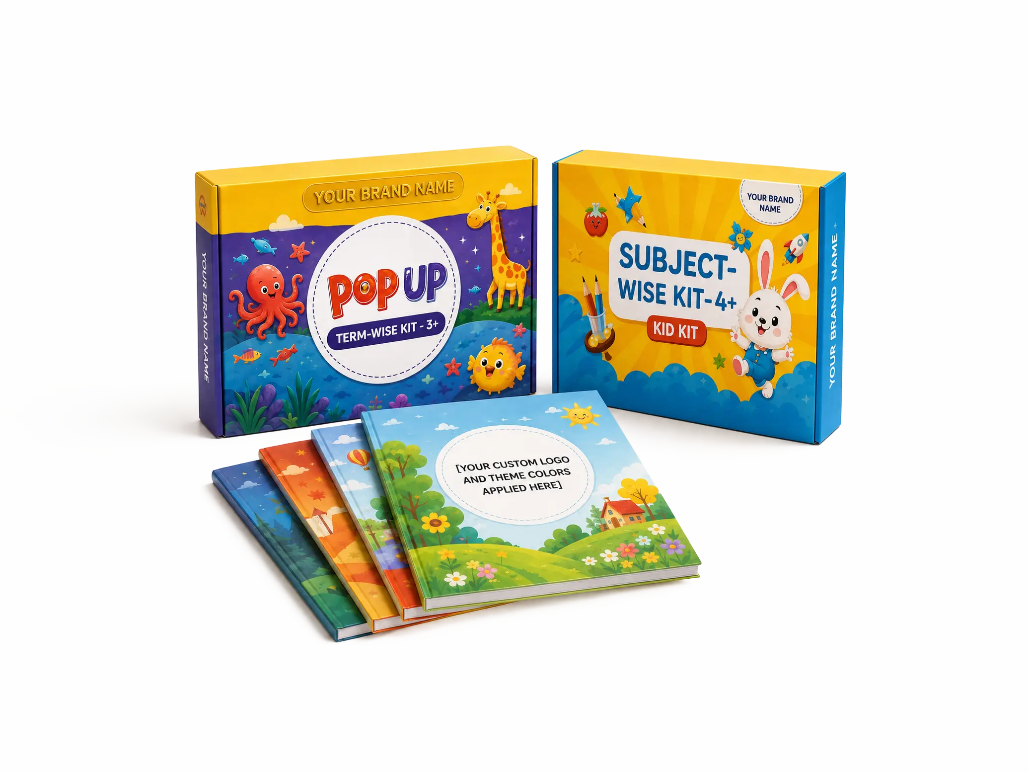 Classroom kits and books branded for your school
